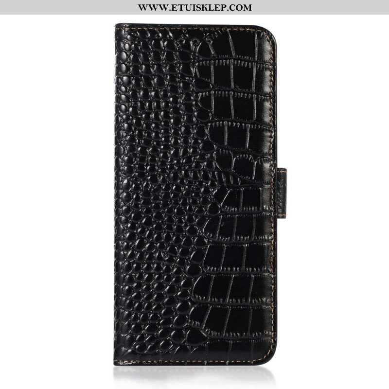 Etui Folio do Samsung Galaxy M33 5G Rfid W Stylu Krokodyla